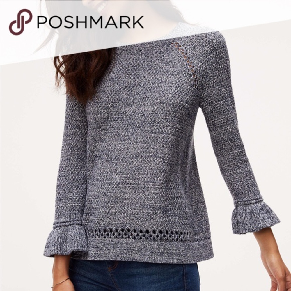 Loft 3/4 Bell Sleeve Sweater